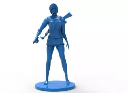 The Action Girl 3D print model