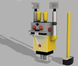 The Robot-rabbit 3D print model