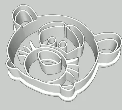 Tsum Tsum Tigger Cookie Cutter 3D print model