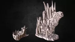 Tyranid Citadel Printable Scenery Set 3D print model