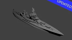 US Colorado Class Battleship 3D print model