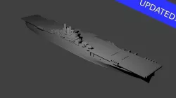 US Essex Class Aircraft Carrier 3D print model