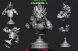 Vegeta Bust - dragonball Z 3D print model