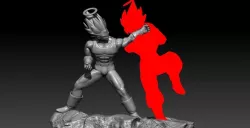 Vegeta VS Goku second part Vegeta 3D print model 3D print model