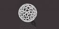 Voronoi style globe or sphere primitive for 3D printing 3D print model