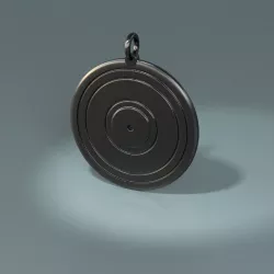 Vynil record pendant 3D print model
