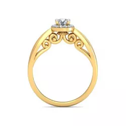 VYT-vjr-2950 Solitaire Engagement ring 3D print model 3D print model