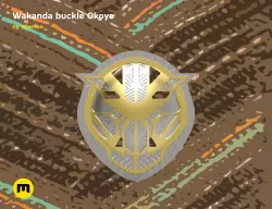 Wakanda Okoye buckle 3D print model