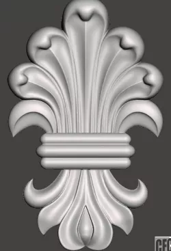 WoodCarving detail - 3d model for CNC - WCCFC0A 3D print model