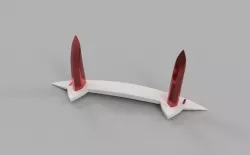 ZeroTwo Horns HairComb 3D print model