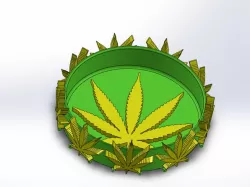 420 weed leaf smoking Ashtray