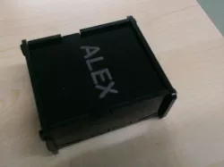 Acrylic Box with hinge - Dragon clips