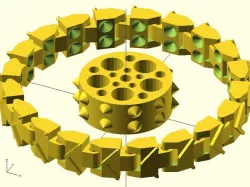 Chain and wheel