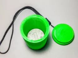 Coin Container with threads