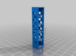 Customized drawer box with hex pattern sides