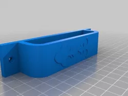Draw handle with pattern
