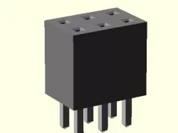 Dual Gender Pin Headers for OpenSCAD