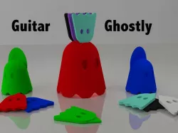 Guitar Pick, nail and pick’s support Ghostly