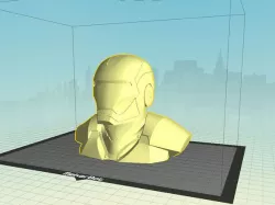 Iron Man Bust (Repaired, flattened)