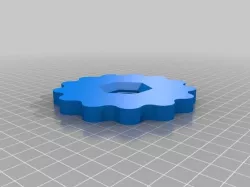 Large thumbwheel for 5/8" nut