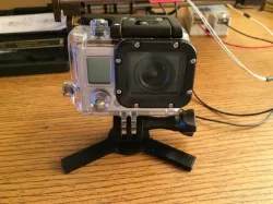 Low-profile GoPro camera mount