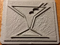 Martini Design Coaster