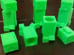 Minecraft Creeper with Storage Space and Locking Head