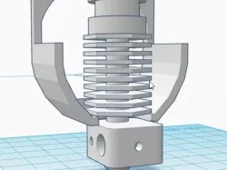 Modified Fan Shroud for Hexagon Hot End for my Makerfarm.