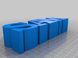 My Customized 3 Letters in a Row