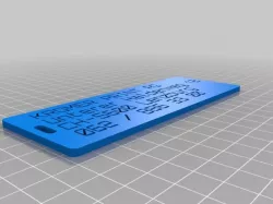 My Customized Customizer Version of luggage label