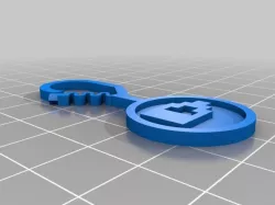 My Customized Euro shopping cart token, with carabiner