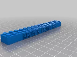 My Customized Lego Block Necklace/Keychain