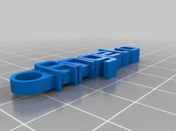 My Customized Message Keychain