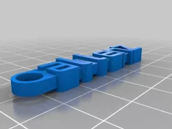 My Customized Message Keychain