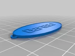My Customized Oval Keychain