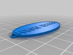 My Customized Oval Keychain