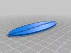 My Customized Oval Keychain