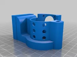 Parametric Prusa i3 combined J-Head/object cooling system Single-Double Fan