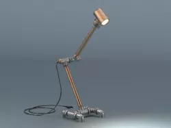 Pipe fitting lamp created in PARTsolutions