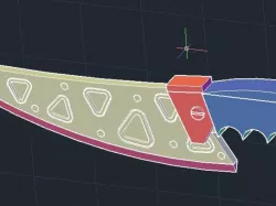 Planetside 2  1:1 Prop Cosplay Terran Republic Knife