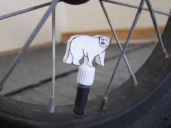 Polar Bear Tire Valve Stem Cap