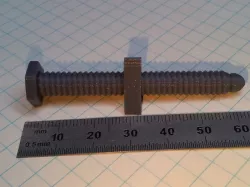 Print friendly threaded bolt/nut