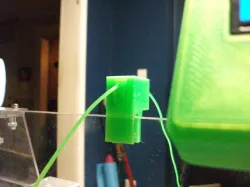 Prusa I3 1.75 filament guide with cleaner