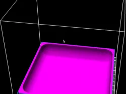 Rounded inside desk tray for easy pickup