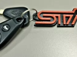 Subaru STi Keyring Badge