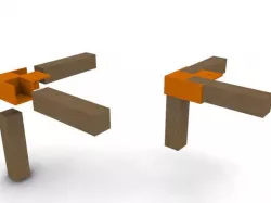 Table corner joint