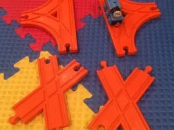 Thomas the Train track pieces (criss-cross, 3-way, tunnel)