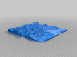 Topographical model of Loch Lomond, Scotland
