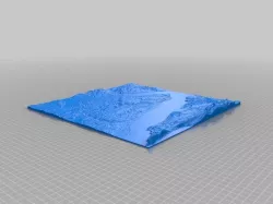 Topographical model of Southampton, UK