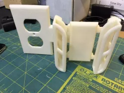 Wall Outlet Plate Smartphone Dock v3